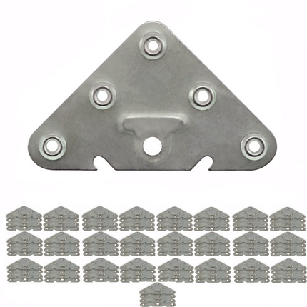 Escuadra metálica zincada de refuerzo para muebles 90 x 69 mm