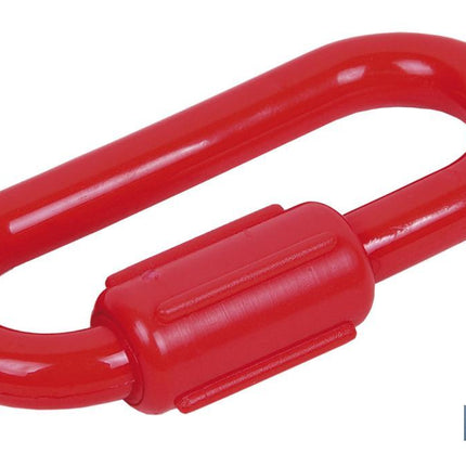 Unión de cadena de polipropileno | Color: rojo | Eslabón de 8 mm | Cierre integrado