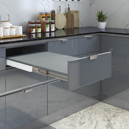 Guia telescópica para mesa dobrável oculta com frente F19238