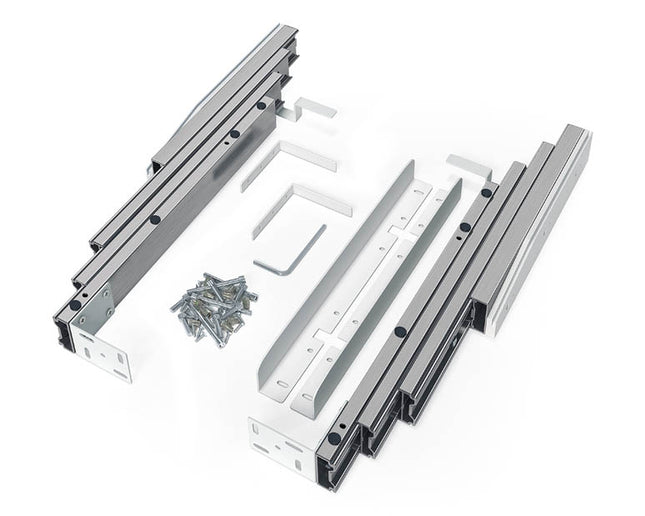 Guia telescópica para mesa dobrável oculta com frente F19238