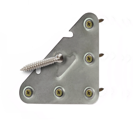 Escuadras metálicas, placas de refuerzo traseras, unión y fijación, para muebles armarios estanterias cómodas marcos.