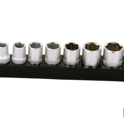 Set Destornillador flexible y 9 vasos de 1/4 | Modelo Comfort plus con cuadradillo de 1/4 y vasos desde SW 5 hasta SW 13