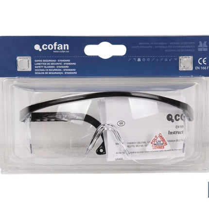 Gafas de Seguridad | Con lente clara | Modelo Estándar | EN 166:2001