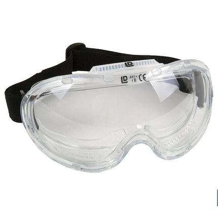 Gafas de Protección contra Proyecciones | Confortables y Ligeras | Ajuste con Goma | Protección UV | 12 Unidades