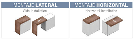 Guias Telescópicas para Mesa Lateral para Ilha