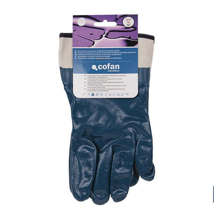 Guantes americanos de nitrilo azul Cofan · Imagen de la familia Cofan