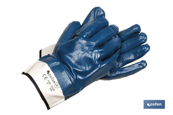 Guantes americanos de nitrilo azul Cofan · Imagen de la familia Cofan