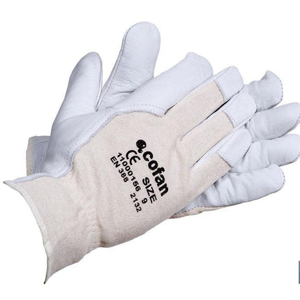 Guantes de piel de vacuno y dorso de punto Cofan · Imagen de la familia Cofan