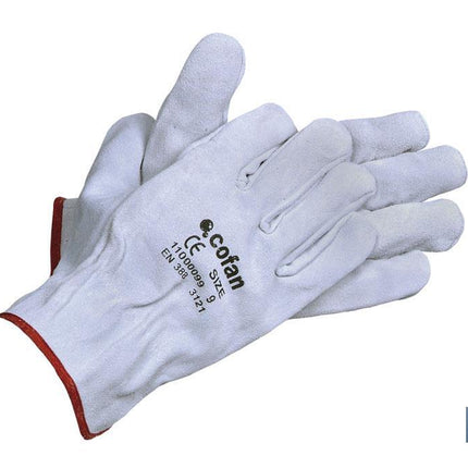 Guantes de piel de serraje gris Cofan · Imagen de la familia Cofan