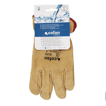 Guantes de piel de vacuno Cofan · Imagen de la familia Cofan