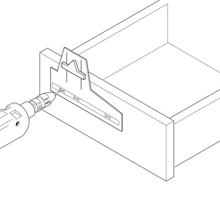 Plantilla para taladrar tiradores, para taladrar en puertas de armario, tapas y pantallas