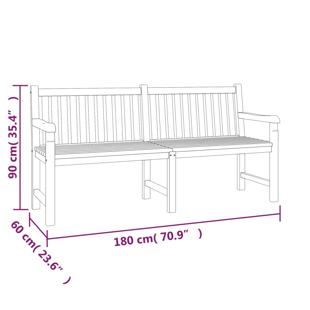 9-piece garden dining set made of solid teak wood