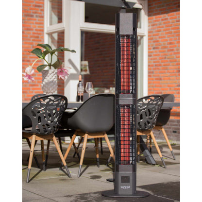 Sunred Calefactor patio Royal Diamond Dark rosa oro Lounge 3000W negro