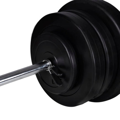 Weight bench with weights and dumbbells 60.5 kg