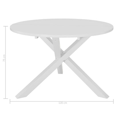 5-piece dining furniture set white MDF