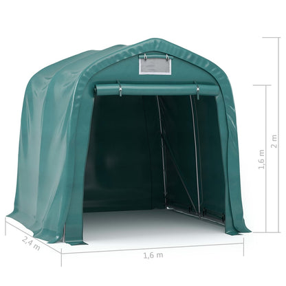 Green PVC storage garage tent