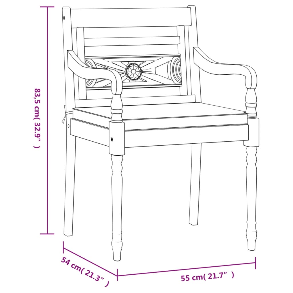 9-piece garden dining set with white teak wood cushions