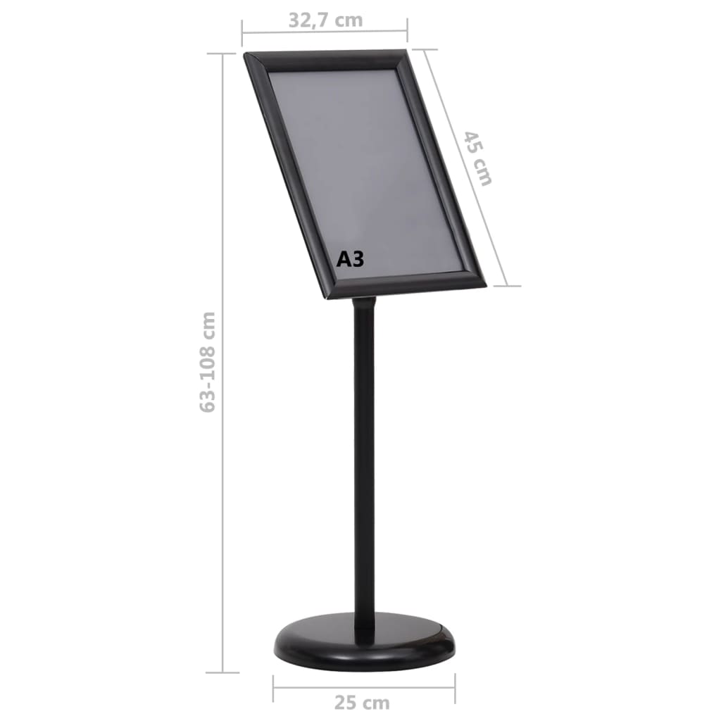 A3 Aluminum Alloy Poster Stand 