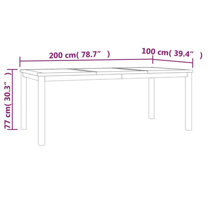 9-piece garden dining set made of solid teak wood