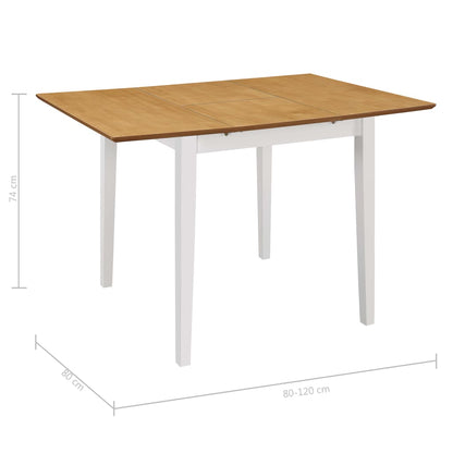 Juego de muebles de comedor 3 piezas MDF blanco