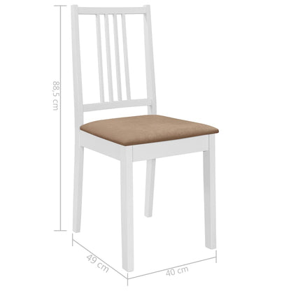 Juego de muebles de comedor 3 piezas MDF blanco