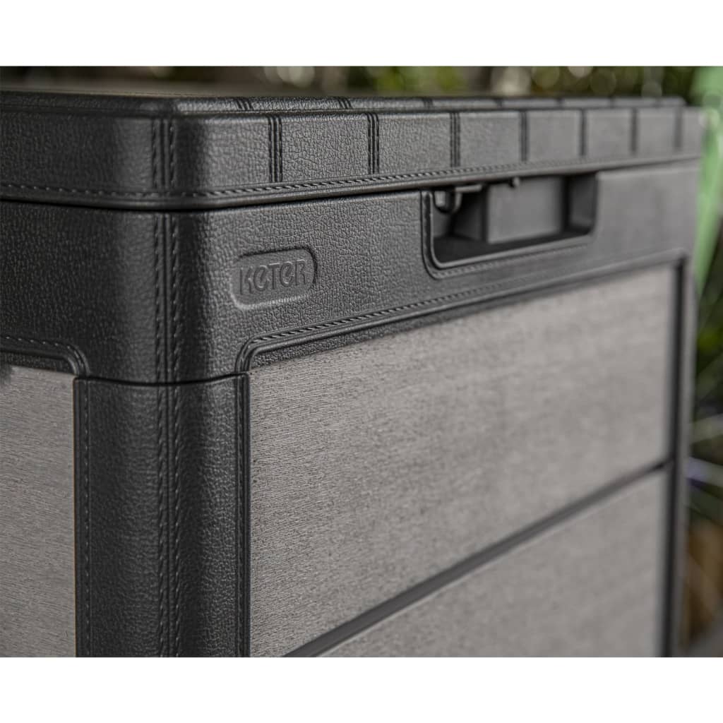 Keter Denali Garden Storage Box Charcoal Grey 113L