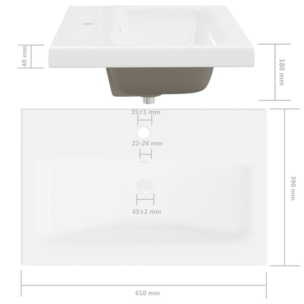 Mueble con lavabo madera de ingeniería roble