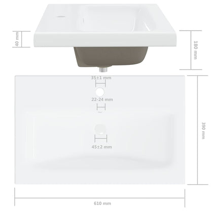 Mueble con lavabo madera de ingeniería roble