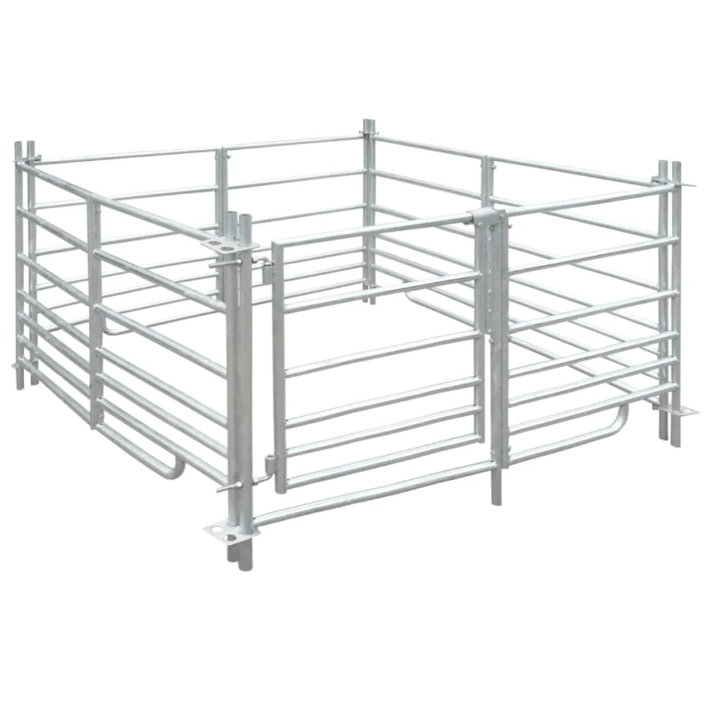 Corral para ovejas de 4 paneles acero galvanizado