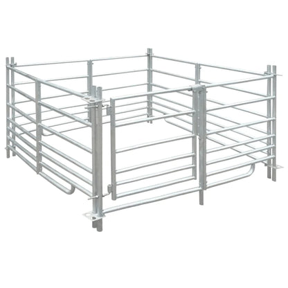 Corral para ovejas de 4 paneles acero galvanizado