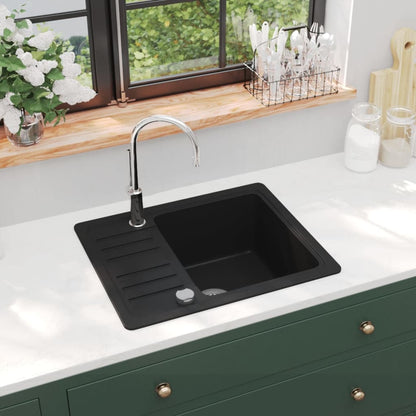 Single bowl granite kitchen sink 