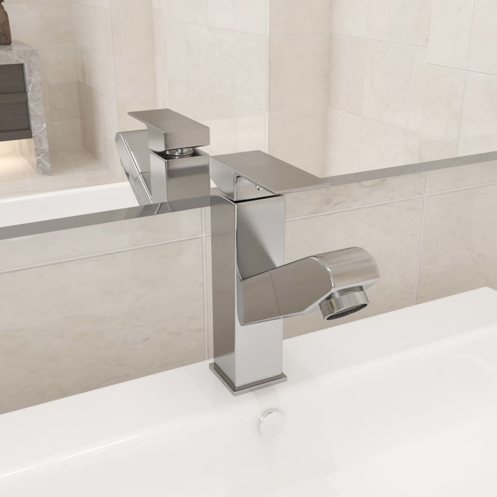 Bathroom sink faucet with pull-out function 157x172mm 