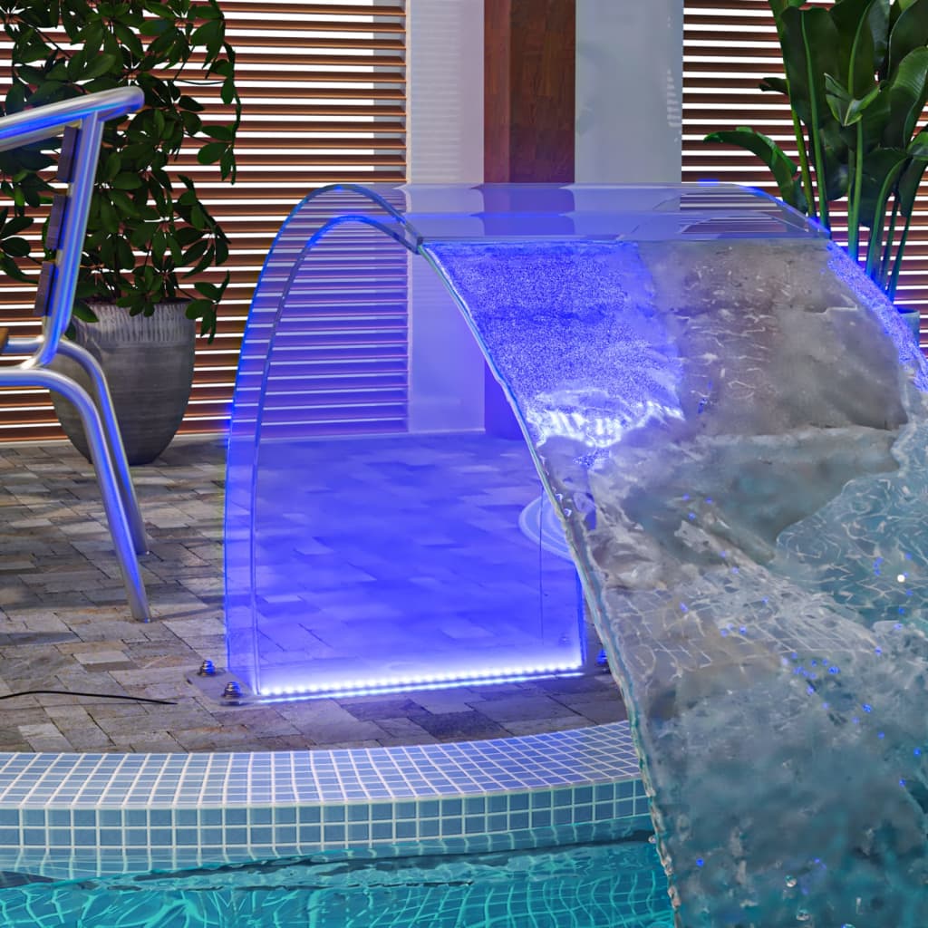 Acrylic RGB LED Pool Fountain 50cm 