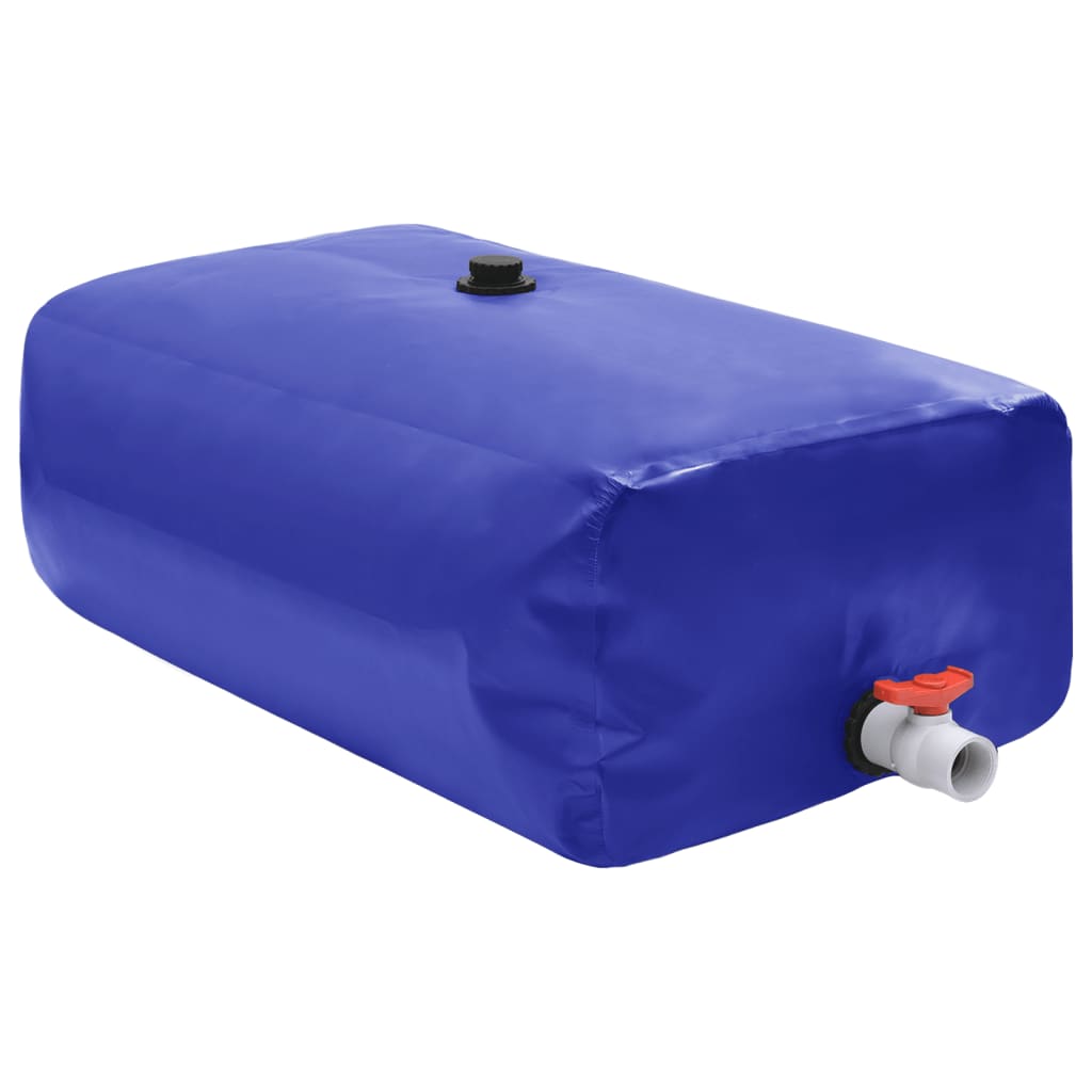 vidaXL Collapsible Water Tank with Tap PVC 100L 