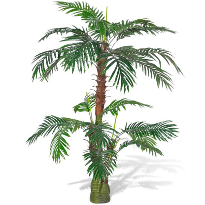 Árbol palmera artificial grande con macetero