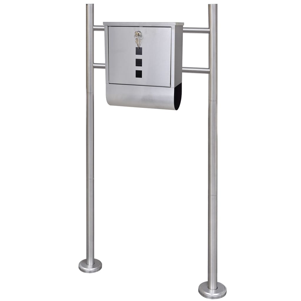 Mailbox with stainless steel stand