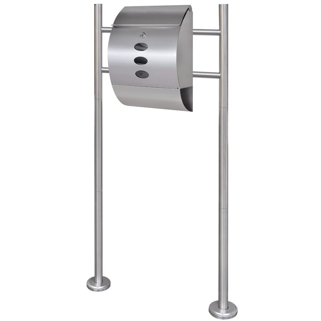 Mailbox with stainless steel stand