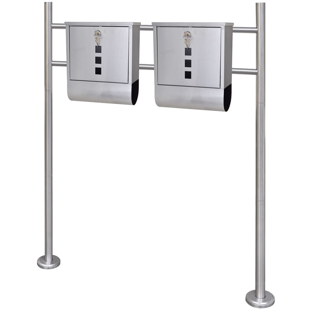 Mailbox with stainless steel stand