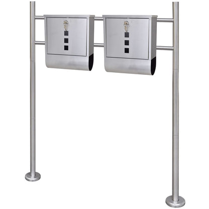 Mailbox with stainless steel stand