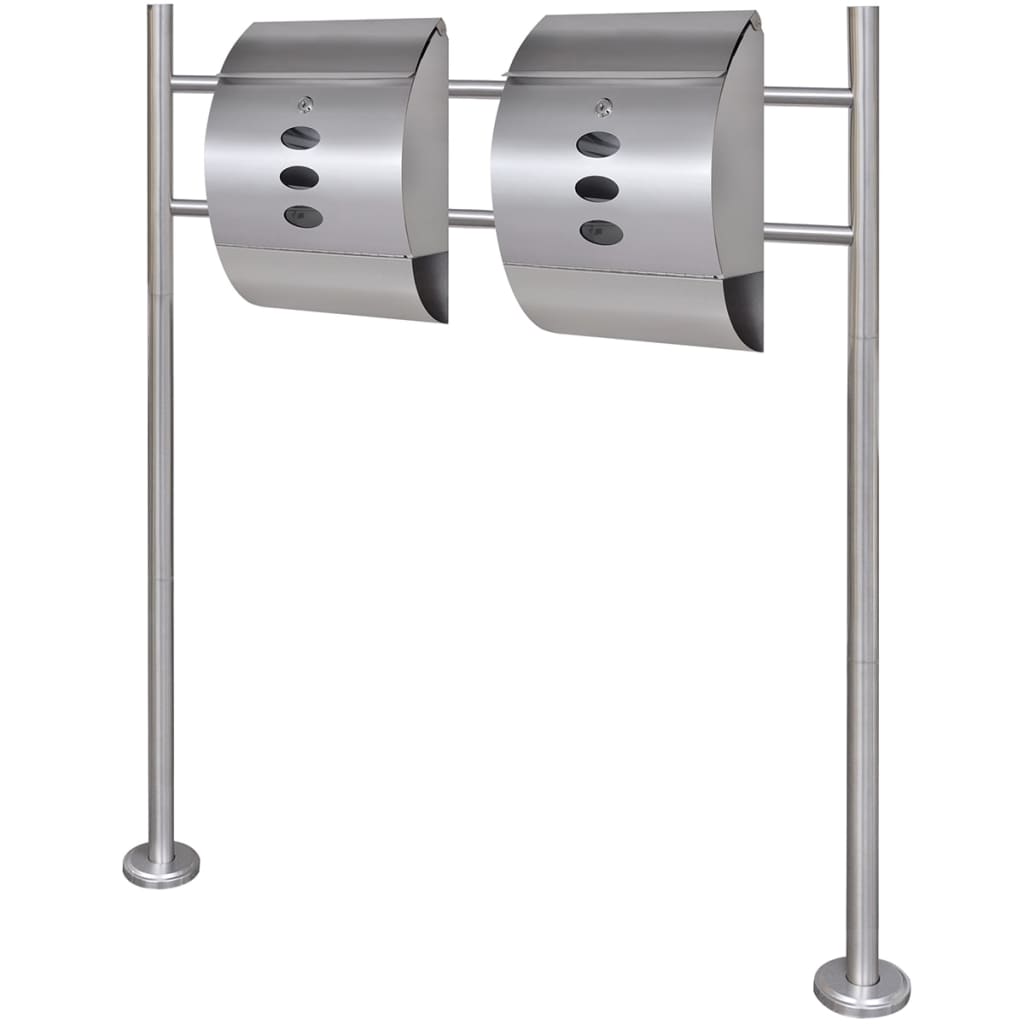 Mailbox with stainless steel stand