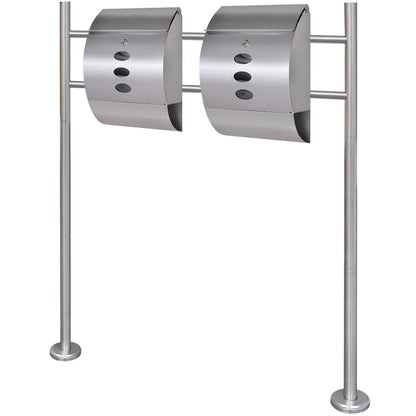 Mailbox with stainless steel stand