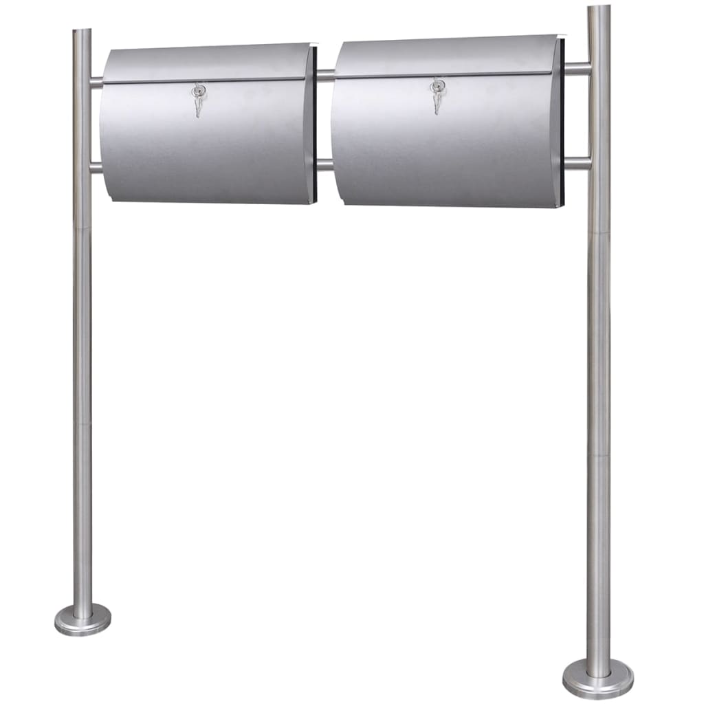 Mailbox with stainless steel stand