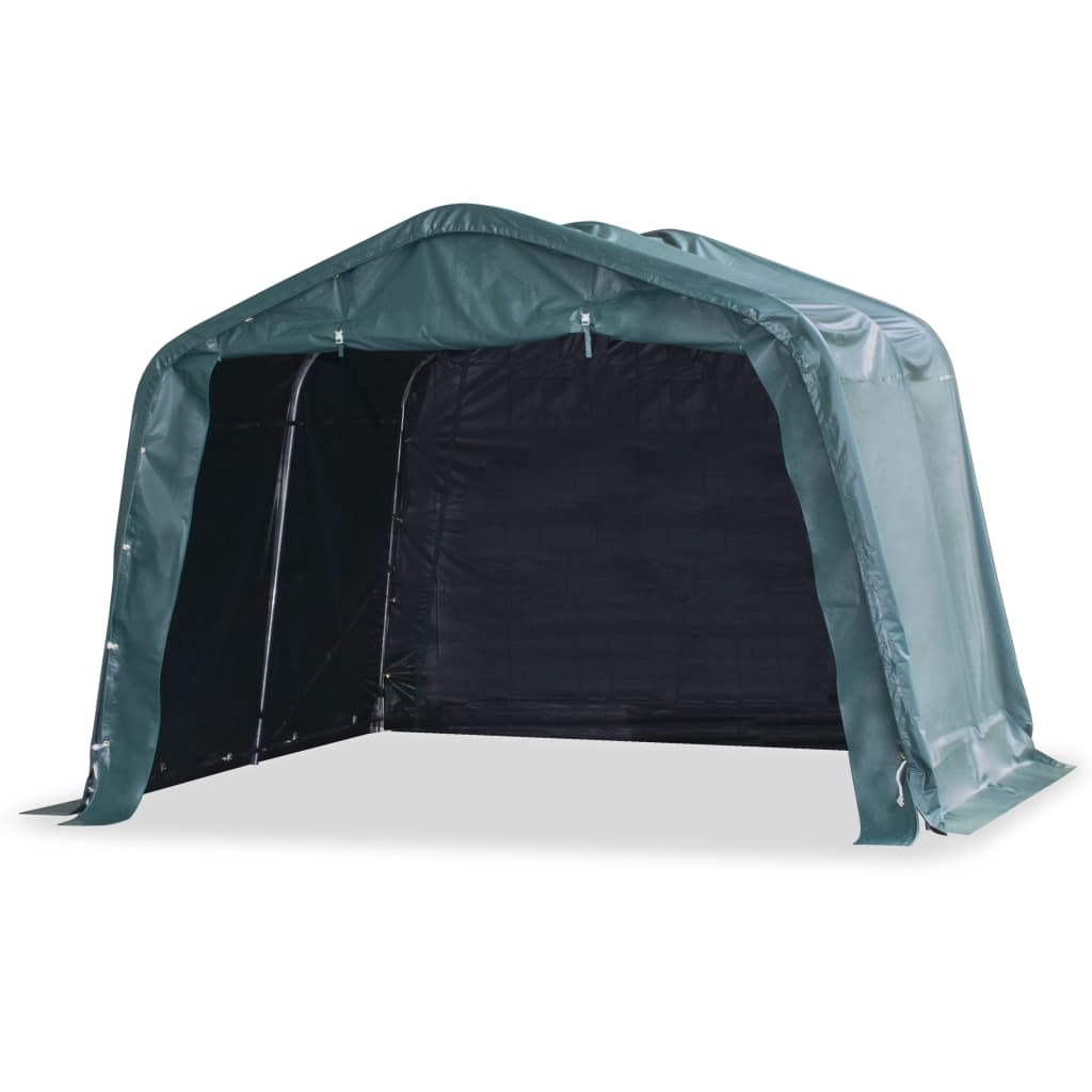 Detachable livestock tent PVC dark green 550g/m² 3.3x16 m