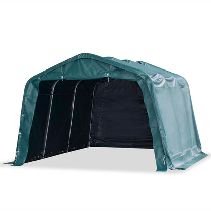 Detachable livestock tent PVC dark green 550g/m² 3.3x16 m