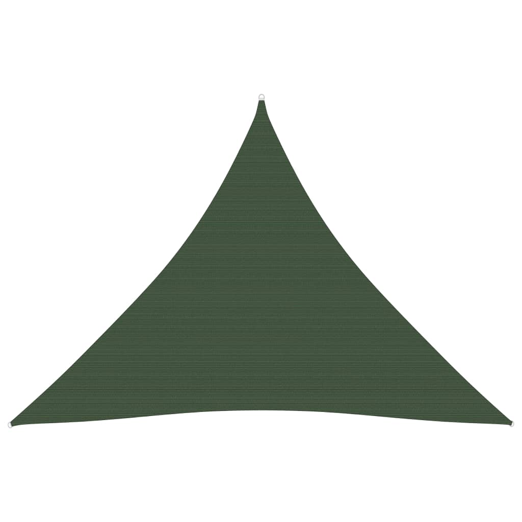 Toldo de vela triangular HDPE 3,6 x 3,6 x 3,6m acabados