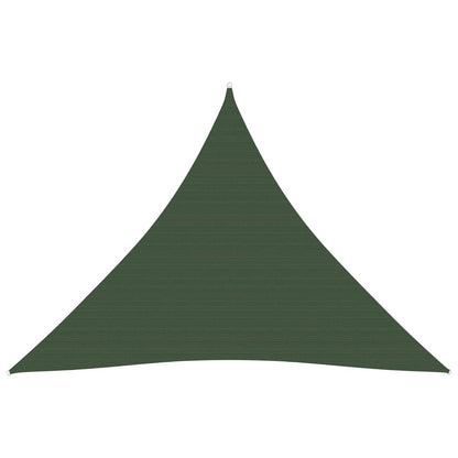 Toldo de vela triangular HDPE 3,6 x 3,6 x 3,6m acabados