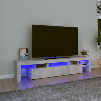 vidaXL TV Cabinet with LED Lights 200x36.5x40 cm 