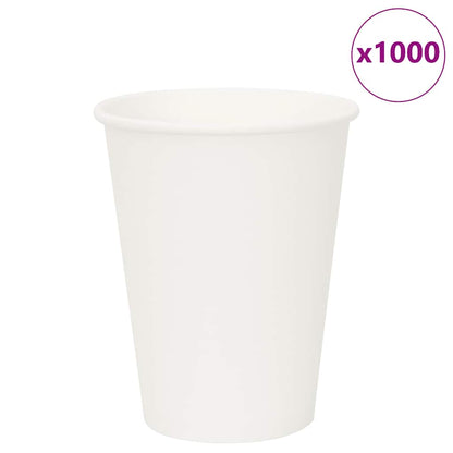 Tazas de café de papel 1000 uds 100-200-300-400ml blanco marrón