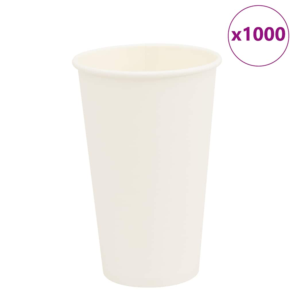 Tazas de café de papel 1000 uds 100-200-300-400ml blanco marrón