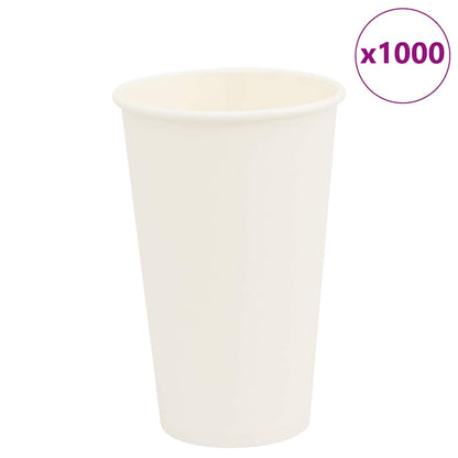 Tazas de café de papel 1000 uds 100-200-300-400ml blanco marrón